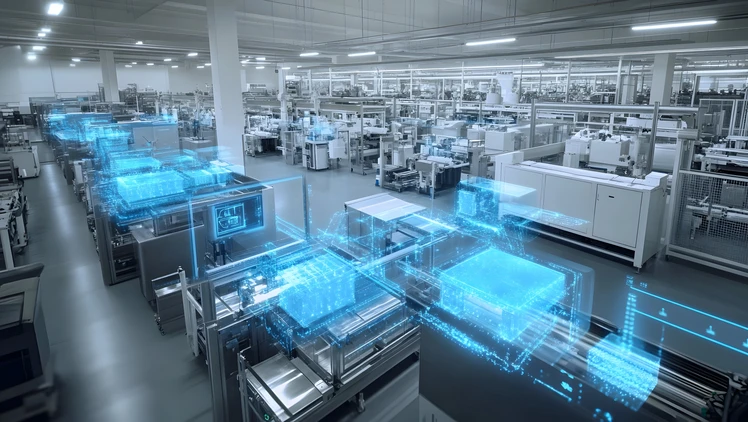 Smart Factory Automation Digital Twin Visualization of Production Line